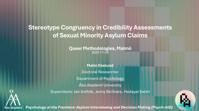 Psych-AID at the Joint Nordic Network Meeting: LGBTQ+-H-L and QUEEN 